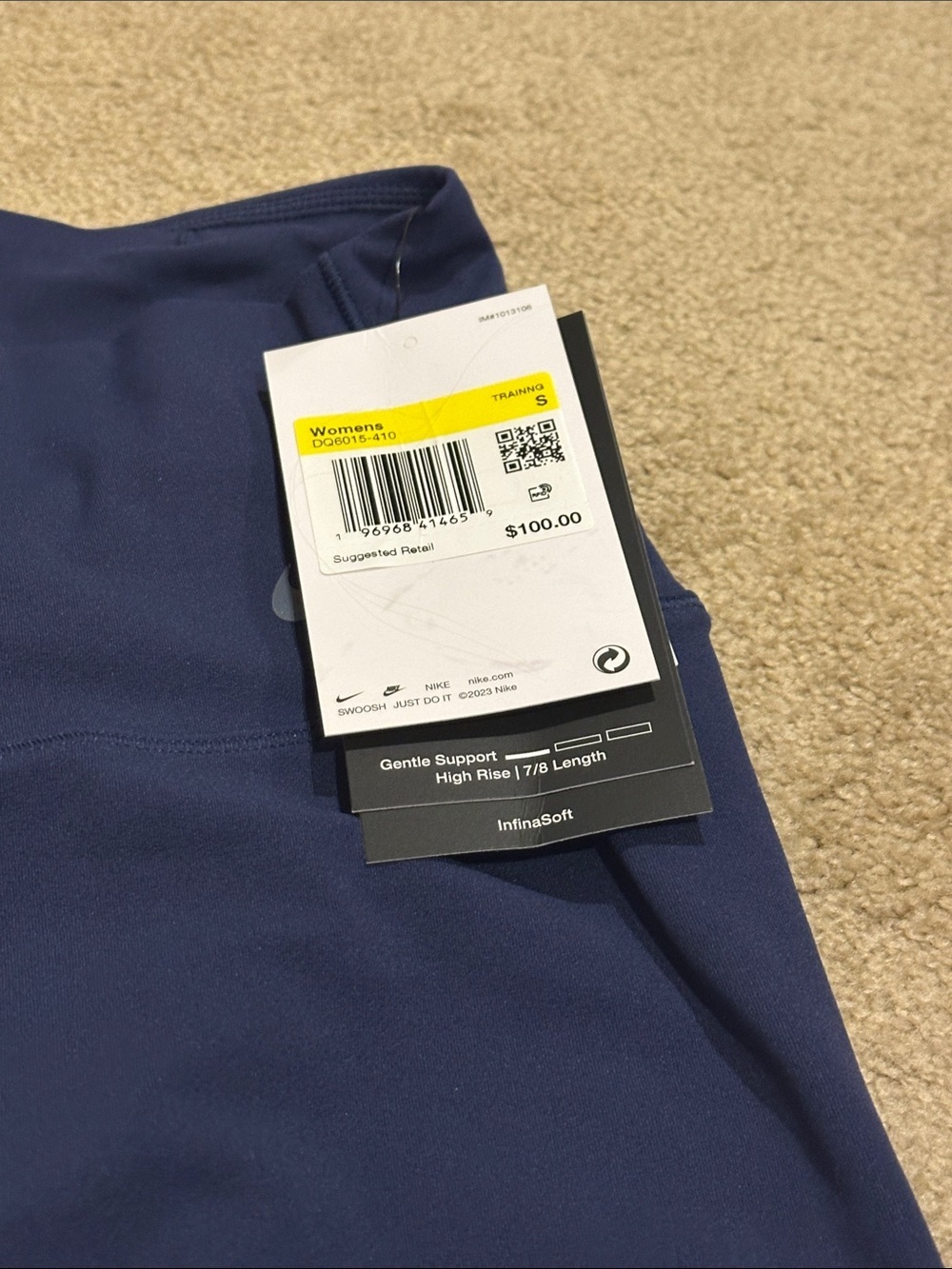 Nike Deep Blue High-Rise Leggings - Picture 10 of 11